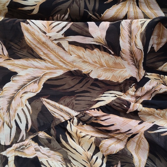 NWT PLUS SIZE BOHO FEATHER PRINT TUNIC TOP BY ARNA YORK SIZE 18 - Picture 6 of 7